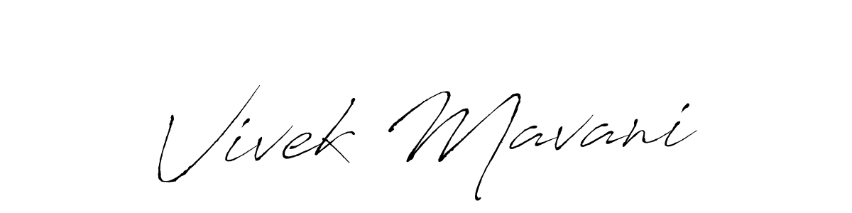 Vivek Mavani stylish signature style. Best Handwritten Sign (Antro_Vectra) for my name. Handwritten Signature Collection Ideas for my name Vivek Mavani. Vivek Mavani signature style 6 images and pictures png