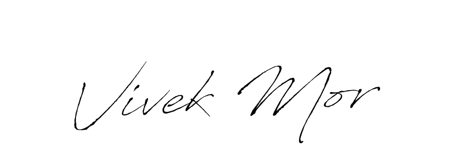 Antro_Vectra is a professional signature style that is perfect for those who want to add a touch of class to their signature. It is also a great choice for those who want to make their signature more unique. Get Vivek Mor name to fancy signature for free. Vivek Mor signature style 6 images and pictures png