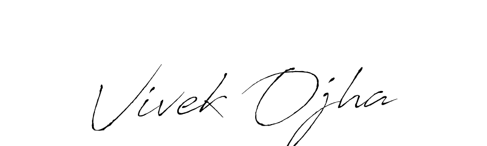 How to make Vivek Ojha name signature. Use Antro_Vectra style for creating short signs online. This is the latest handwritten sign. Vivek Ojha signature style 6 images and pictures png