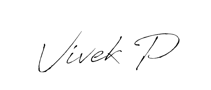 You should practise on your own different ways (Antro_Vectra) to write your name (Vivek P) in signature. don't let someone else do it for you. Vivek P signature style 6 images and pictures png