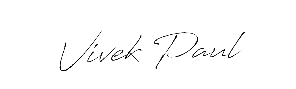 How to make Vivek Paul signature? Antro_Vectra is a professional autograph style. Create handwritten signature for Vivek Paul name. Vivek Paul signature style 6 images and pictures png