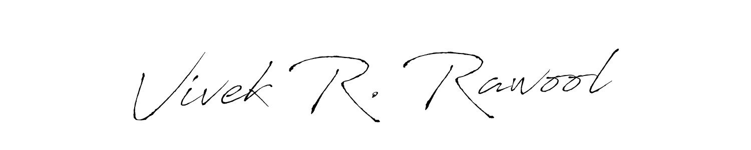 This is the best signature style for the Vivek R. Rawool name. Also you like these signature font (Antro_Vectra). Mix name signature. Vivek R. Rawool signature style 6 images and pictures png