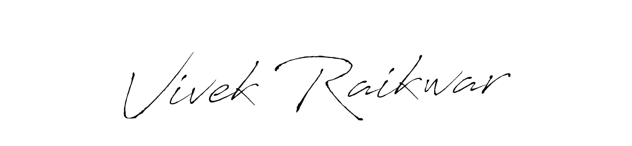 Also we have Vivek Raikwar name is the best signature style. Create professional handwritten signature collection using Antro_Vectra autograph style. Vivek Raikwar signature style 6 images and pictures png