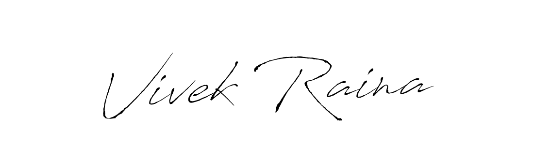 Make a beautiful signature design for name Vivek Raina. With this signature (Antro_Vectra) style, you can create a handwritten signature for free. Vivek Raina signature style 6 images and pictures png