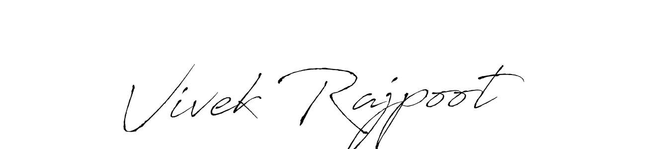 Vivek Rajpoot stylish signature style. Best Handwritten Sign (Antro_Vectra) for my name. Handwritten Signature Collection Ideas for my name Vivek Rajpoot. Vivek Rajpoot signature style 6 images and pictures png