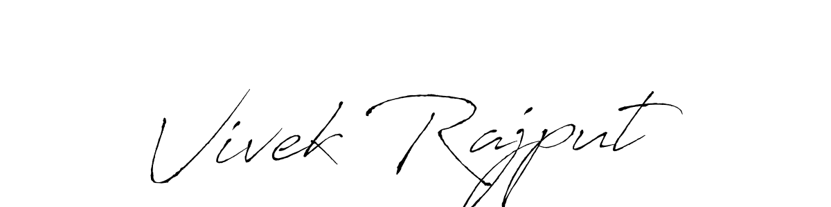 Vivek Rajput stylish signature style. Best Handwritten Sign (Antro_Vectra) for my name. Handwritten Signature Collection Ideas for my name Vivek Rajput. Vivek Rajput signature style 6 images and pictures png