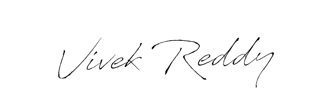 Design your own signature with our free online signature maker. With this signature software, you can create a handwritten (Antro_Vectra) signature for name Vivek Reddy. Vivek Reddy signature style 6 images and pictures png