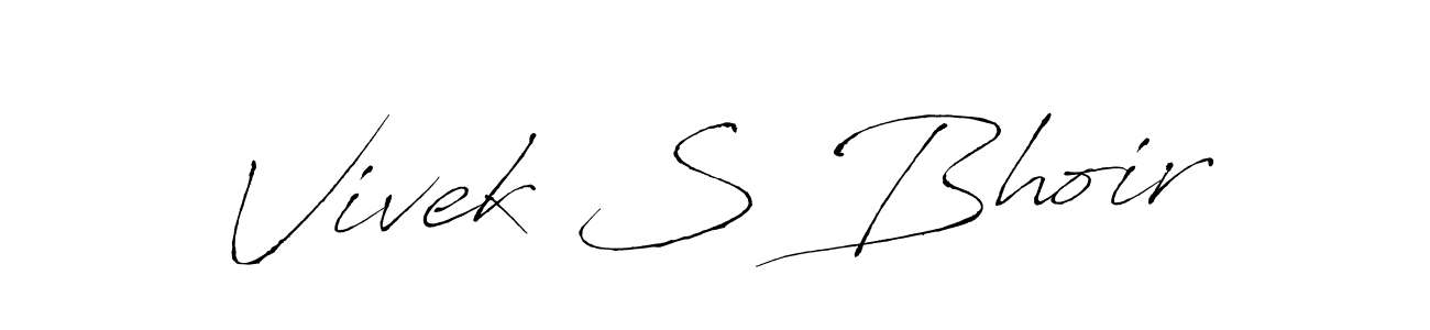This is the best signature style for the Vivek S Bhoir name. Also you like these signature font (Antro_Vectra). Mix name signature. Vivek S Bhoir signature style 6 images and pictures png
