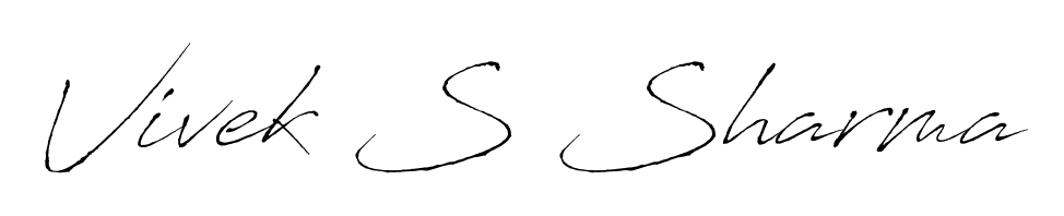 You should practise on your own different ways (Antro_Vectra) to write your name (Vivek S Sharma) in signature. Don't let someone else do it for you. Vivek S Sharma signature style 6 images and pictures png