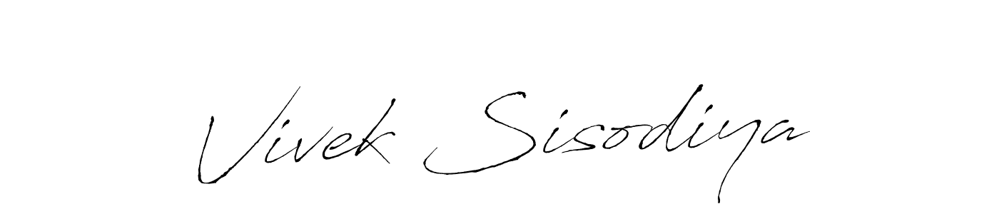 The best way (Antro_Vectra) to make a short signature is to pick only two or three words in your name. The name Vivek Sisodiya include a total of six letters. For converting this name. Vivek Sisodiya signature style 6 images and pictures png