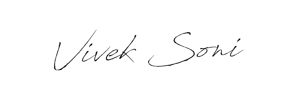 How to make Vivek Soni signature? Antro_Vectra is a professional autograph style. Create handwritten signature for Vivek Soni name. Vivek Soni signature style 6 images and pictures png