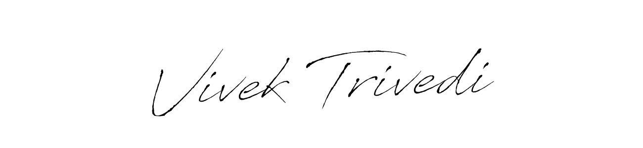 Create a beautiful signature design for name Vivek Trivedi. With this signature (Antro_Vectra) fonts, you can make a handwritten signature for free. Vivek Trivedi signature style 6 images and pictures png