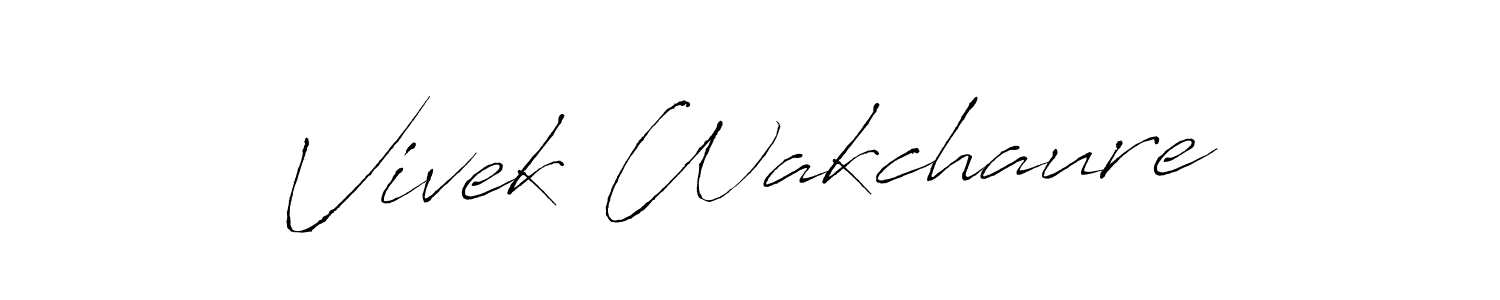 Make a short Vivek Wakchaure signature style. Manage your documents anywhere anytime using Antro_Vectra. Create and add eSignatures, submit forms, share and send files easily. Vivek Wakchaure signature style 6 images and pictures png