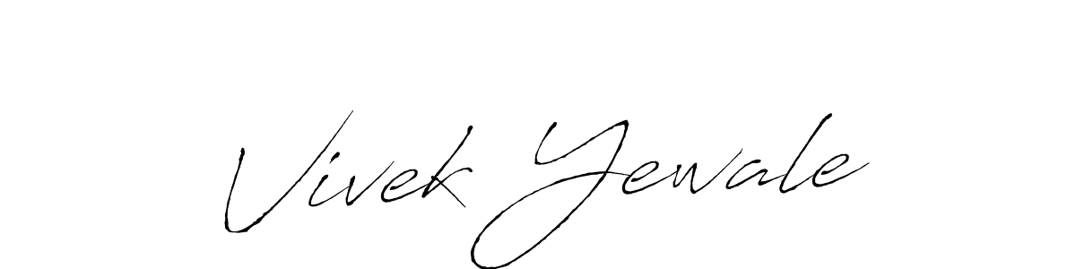 How to make Vivek Yewale signature? Antro_Vectra is a professional autograph style. Create handwritten signature for Vivek Yewale name. Vivek Yewale signature style 6 images and pictures png