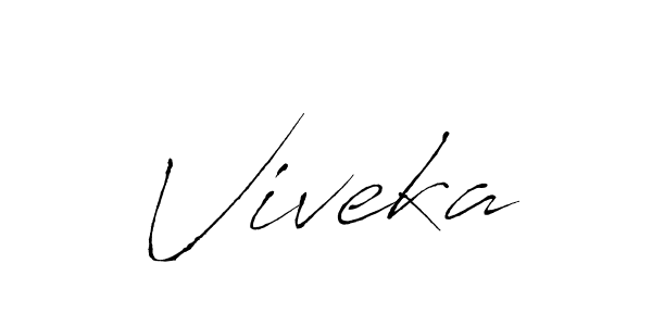 Use a signature maker to create a handwritten signature online. With this signature software, you can design (Antro_Vectra) your own signature for name Viveka. Viveka signature style 6 images and pictures png