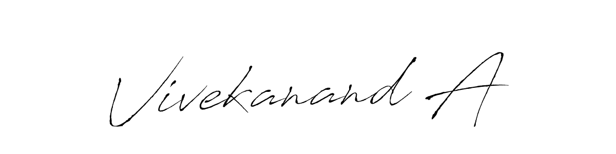 Create a beautiful signature design for name Vivekanand A. With this signature (Antro_Vectra) fonts, you can make a handwritten signature for free. Vivekanand A signature style 6 images and pictures png