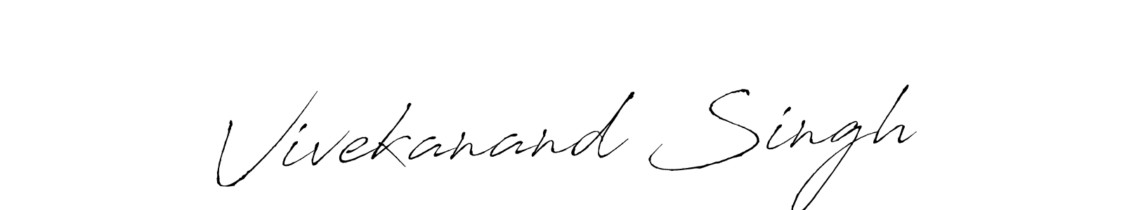 Make a beautiful signature design for name Vivekanand Singh. With this signature (Antro_Vectra) style, you can create a handwritten signature for free. Vivekanand Singh signature style 6 images and pictures png