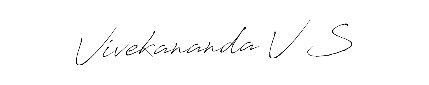Also we have Vivekananda V S name is the best signature style. Create professional handwritten signature collection using Antro_Vectra autograph style. Vivekananda V S signature style 6 images and pictures png