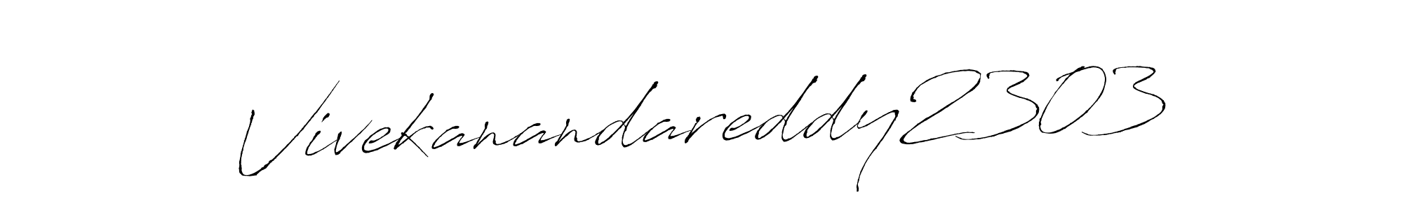This is the best signature style for the Vivekanandareddy2303 name. Also you like these signature font (Antro_Vectra). Mix name signature. Vivekanandareddy2303 signature style 6 images and pictures png
