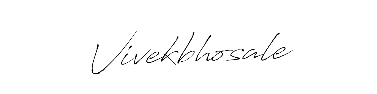 How to make Vivekbhosale signature? Antro_Vectra is a professional autograph style. Create handwritten signature for Vivekbhosale name. Vivekbhosale signature style 6 images and pictures png