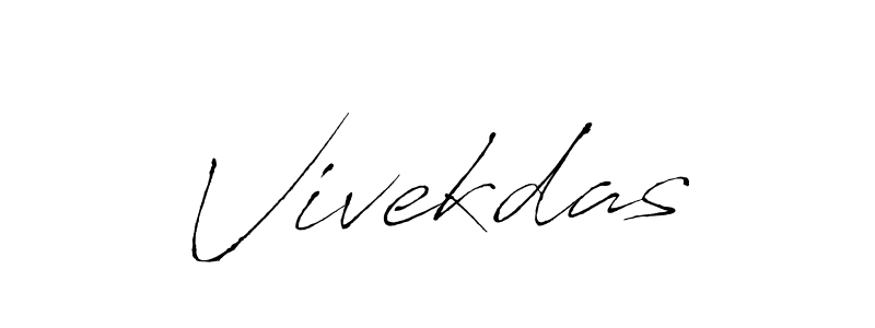 Design your own signature with our free online signature maker. With this signature software, you can create a handwritten (Antro_Vectra) signature for name Vivekdas. Vivekdas signature style 6 images and pictures png