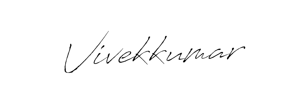 Create a beautiful signature design for name Vivekkumar. With this signature (Antro_Vectra) fonts, you can make a handwritten signature for free. Vivekkumar signature style 6 images and pictures png