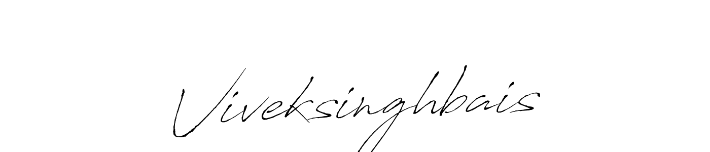 Use a signature maker to create a handwritten signature online. With this signature software, you can design (Antro_Vectra) your own signature for name Viveksinghbais. Viveksinghbais signature style 6 images and pictures png