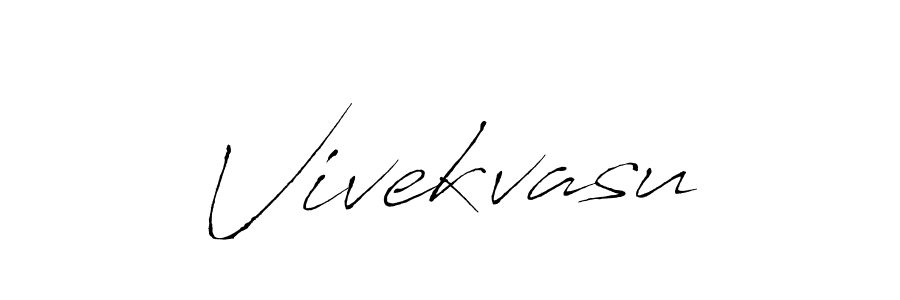 Vivekvasu stylish signature style. Best Handwritten Sign (Antro_Vectra) for my name. Handwritten Signature Collection Ideas for my name Vivekvasu. Vivekvasu signature style 6 images and pictures png