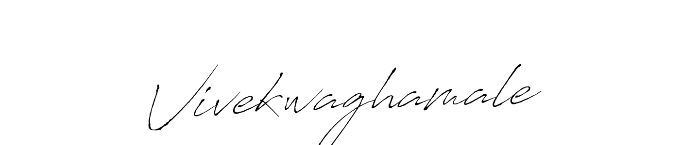 How to make Vivekwaghamale signature? Antro_Vectra is a professional autograph style. Create handwritten signature for Vivekwaghamale name. Vivekwaghamale signature style 6 images and pictures png