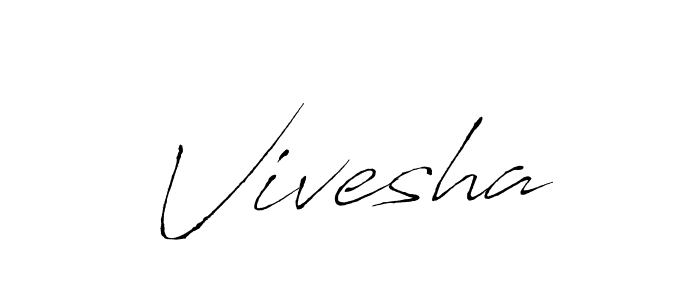 Vivesha stylish signature style. Best Handwritten Sign (Antro_Vectra) for my name. Handwritten Signature Collection Ideas for my name Vivesha. Vivesha signature style 6 images and pictures png