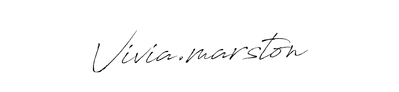 How to make Vivia.marston name signature. Use Antro_Vectra style for creating short signs online. This is the latest handwritten sign. Vivia.marston signature style 6 images and pictures png