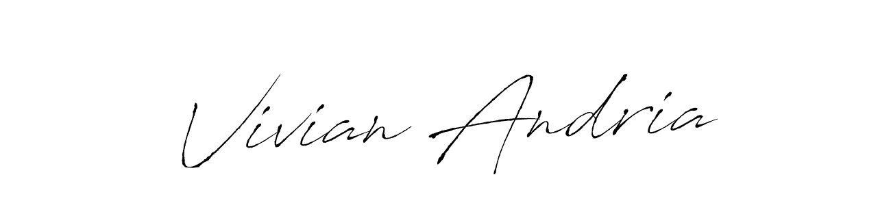 Once you've used our free online signature maker to create your best signature Antro_Vectra style, it's time to enjoy all of the benefits that Vivian Andria name signing documents. Vivian Andria signature style 6 images and pictures png