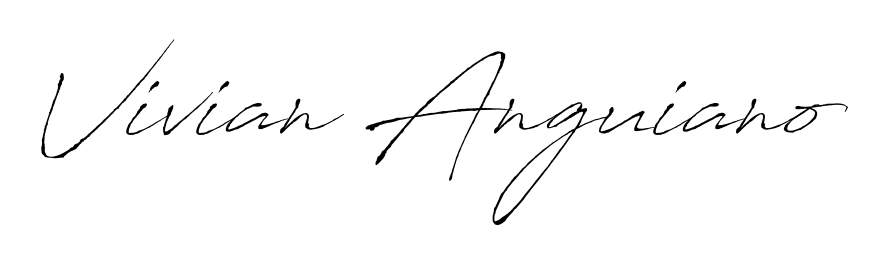 Create a beautiful signature design for name Vivian Anguiano. With this signature (Antro_Vectra) fonts, you can make a handwritten signature for free. Vivian Anguiano signature style 6 images and pictures png