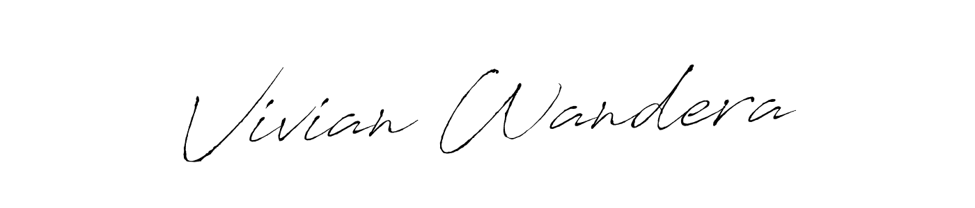 if you are searching for the best signature style for your name Vivian Wandera. so please give up your signature search. here we have designed multiple signature styles  using Antro_Vectra. Vivian Wandera signature style 6 images and pictures png