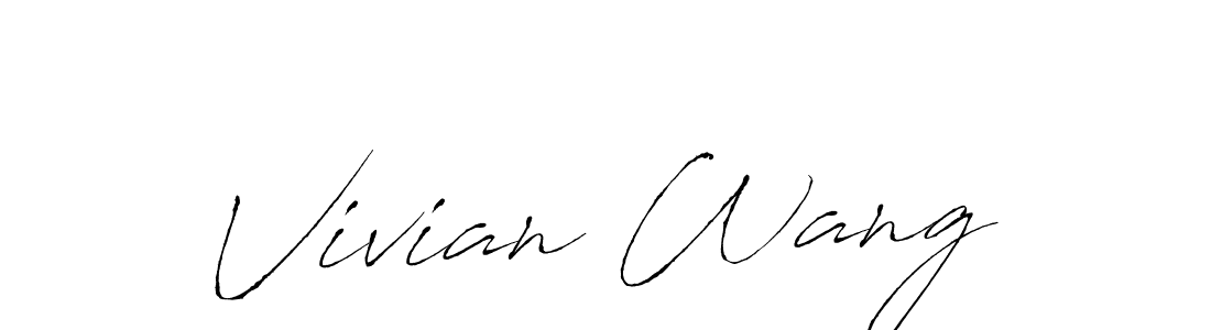 Also we have Vivian Wang name is the best signature style. Create professional handwritten signature collection using Antro_Vectra autograph style. Vivian Wang signature style 6 images and pictures png