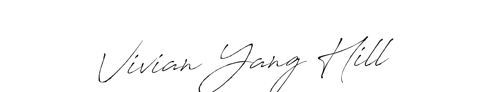 Similarly Antro_Vectra is the best handwritten signature design. Signature creator online .You can use it as an online autograph creator for name Vivian Yang Hill. Vivian Yang Hill signature style 6 images and pictures png