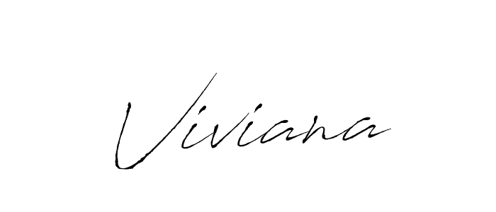 Create a beautiful signature design for name Viviana. With this signature (Antro_Vectra) fonts, you can make a handwritten signature for free. Viviana signature style 6 images and pictures png