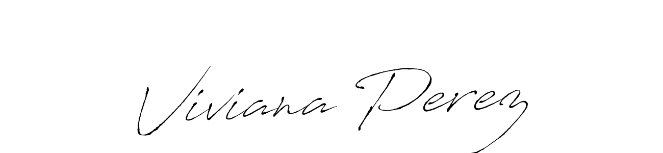 Create a beautiful signature design for name Viviana Perez. With this signature (Antro_Vectra) fonts, you can make a handwritten signature for free. Viviana Perez signature style 6 images and pictures png