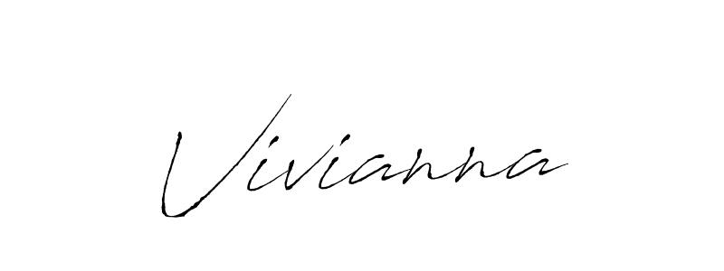 Create a beautiful signature design for name Vivianna. With this signature (Antro_Vectra) fonts, you can make a handwritten signature for free. Vivianna signature style 6 images and pictures png