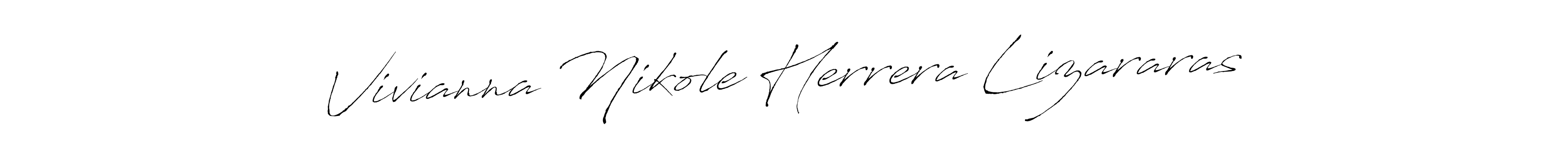 Design your own signature with our free online signature maker. With this signature software, you can create a handwritten (Antro_Vectra) signature for name Vivianna Nikole Herrera Lizararas. Vivianna Nikole Herrera Lizararas signature style 6 images and pictures png