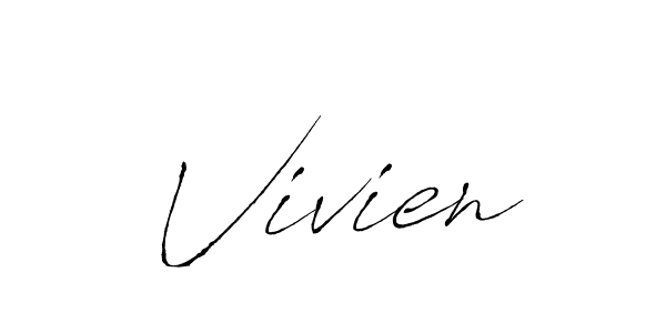 How to make Vivien name signature. Use Antro_Vectra style for creating short signs online. This is the latest handwritten sign. Vivien signature style 6 images and pictures png