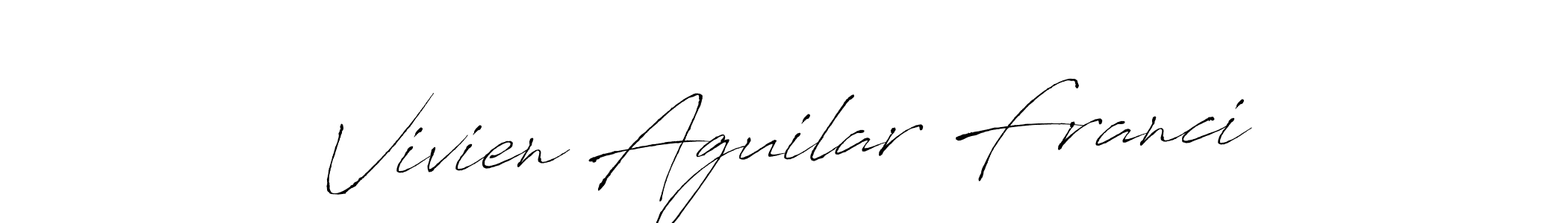 Use a signature maker to create a handwritten signature online. With this signature software, you can design (Antro_Vectra) your own signature for name Vivien Aguilar Franci. Vivien Aguilar Franci signature style 6 images and pictures png