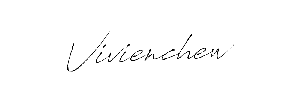 Create a beautiful signature design for name Vivienchew. With this signature (Antro_Vectra) fonts, you can make a handwritten signature for free. Vivienchew signature style 6 images and pictures png