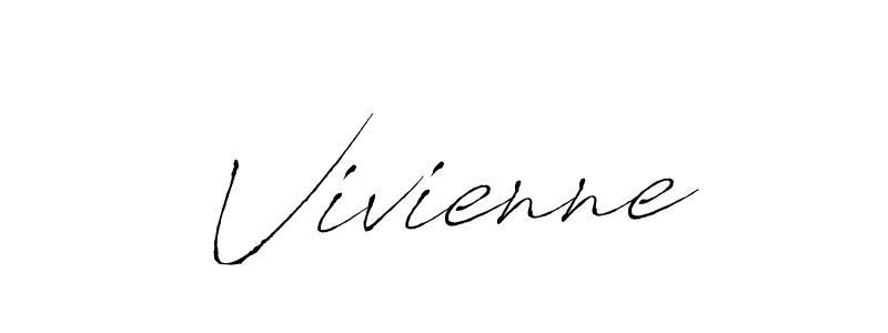 Design your own signature with our free online signature maker. With this signature software, you can create a handwritten (Antro_Vectra) signature for name Vivienne. Vivienne signature style 6 images and pictures png