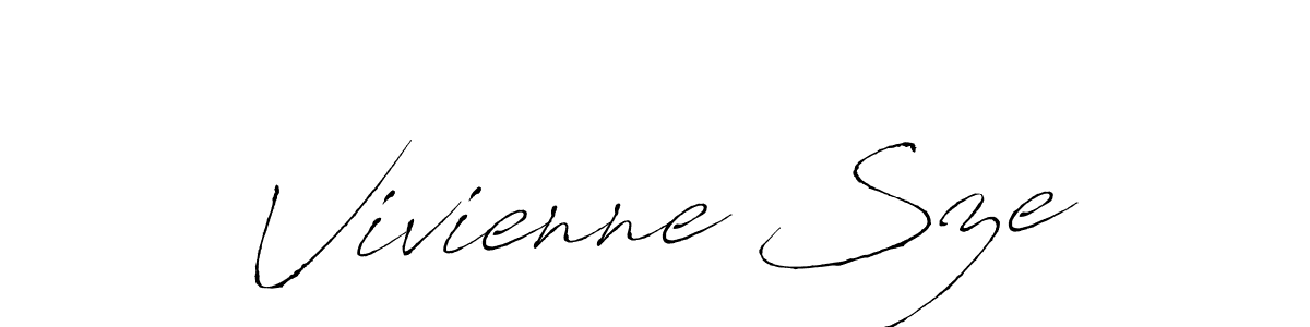 Create a beautiful signature design for name Vivienne Sze. With this signature (Antro_Vectra) fonts, you can make a handwritten signature for free. Vivienne Sze signature style 6 images and pictures png