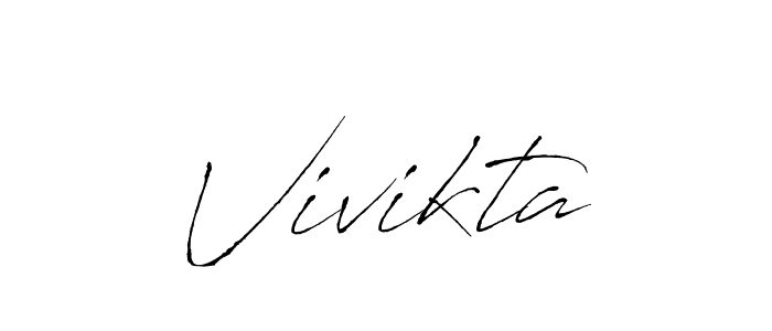 Vivikta stylish signature style. Best Handwritten Sign (Antro_Vectra) for my name. Handwritten Signature Collection Ideas for my name Vivikta. Vivikta signature style 6 images and pictures png