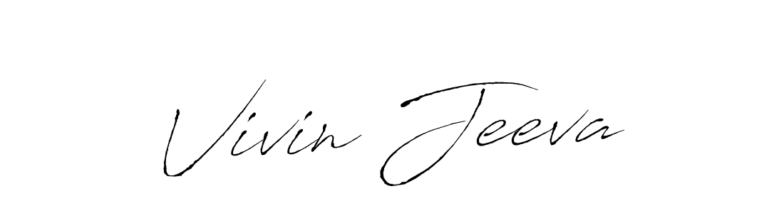 It looks lik you need a new signature style for name Vivin Jeeva. Design unique handwritten (Antro_Vectra) signature with our free signature maker in just a few clicks. Vivin Jeeva signature style 6 images and pictures png