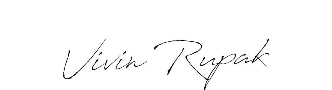 Similarly Antro_Vectra is the best handwritten signature design. Signature creator online .You can use it as an online autograph creator for name Vivin Rupak. Vivin Rupak signature style 6 images and pictures png
