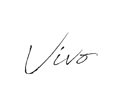 How to make Vivo signature? Antro_Vectra is a professional autograph style. Create handwritten signature for Vivo name. Vivo signature style 6 images and pictures png