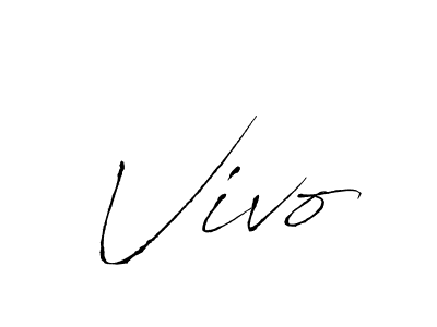 How to make Vivo signature? Antro_Vectra is a professional autograph style. Create handwritten signature for Vivo name. Vivo signature style 6 images and pictures png